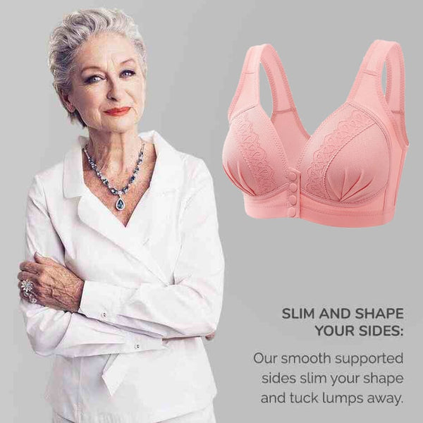 💕BUY 1 GET 2 FREE💕-2024 Front Button Breathable Skin-Friendly Cotton Bra